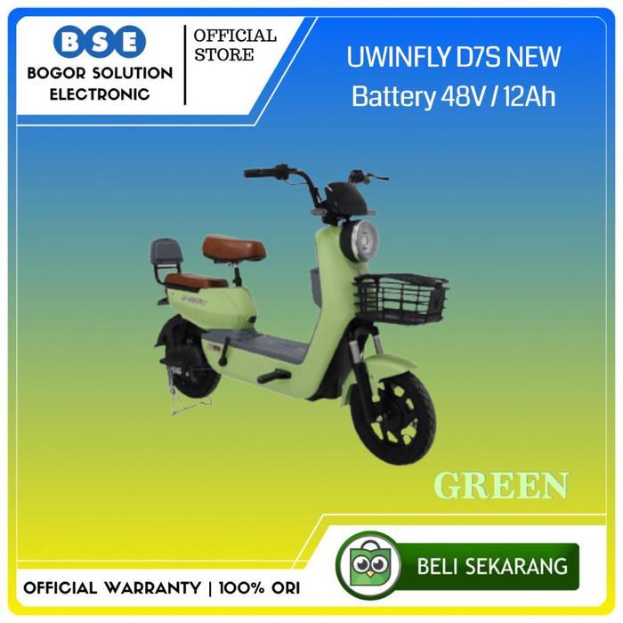Sepeda Listrik Uwinfly Dragonfly 7S NEW D7S Pengganti DF7 Green [ORI]