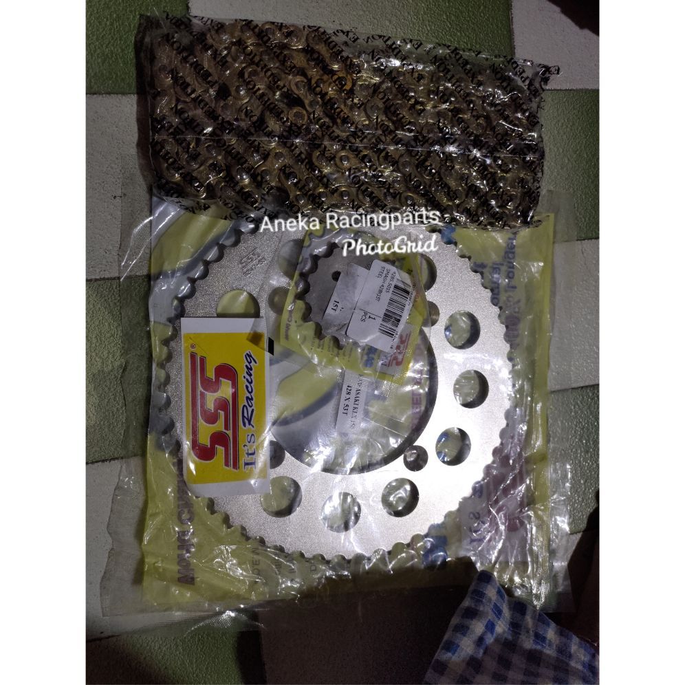 Gir set klx trabas sss 50 51 53 53 54 55 56 rantai expedition / gear set klx dtracker