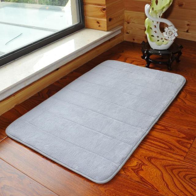 PROMO Keset Kamar Mandi Dapur Keset Bulu Halus Bludru Microfiber Karpet Kamar Memory Foam - POLOS AB