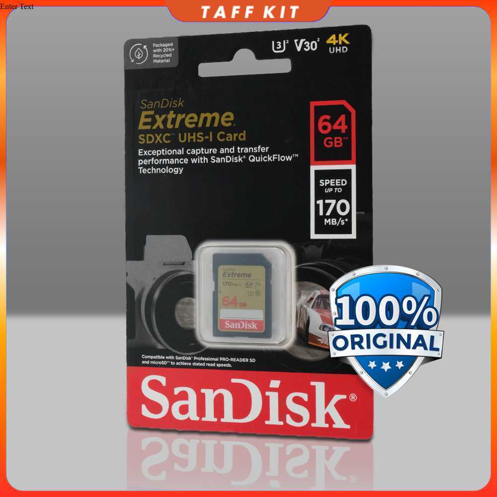 SanDisk Extreme SDXC UHS-I Card V30 U3 Class - SDSDXV