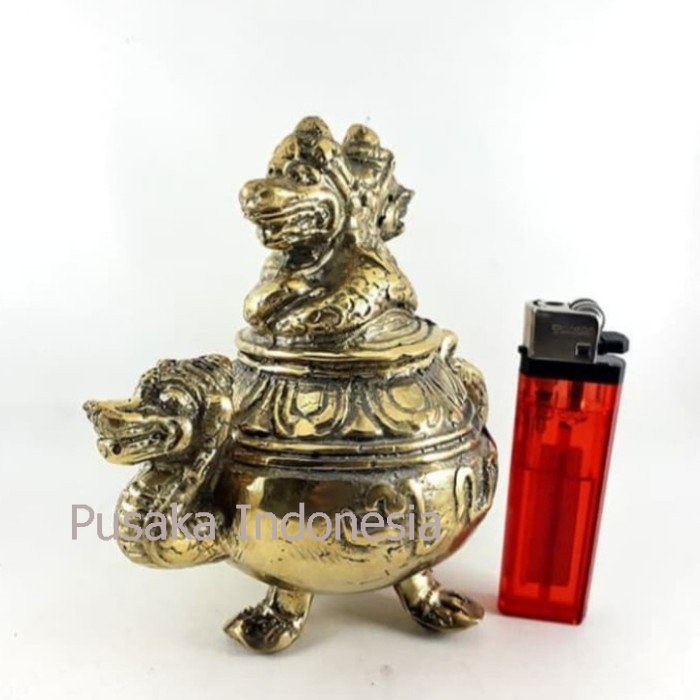 Cupu Manik Kuningan Naga Raja Kembar Gambar Aksara Jawa Antik Dijamin Paling Murah Seindonesia PI766