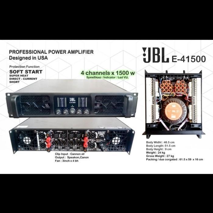 POWER AMPLIFIER E41500 E 41500 4CH BARU