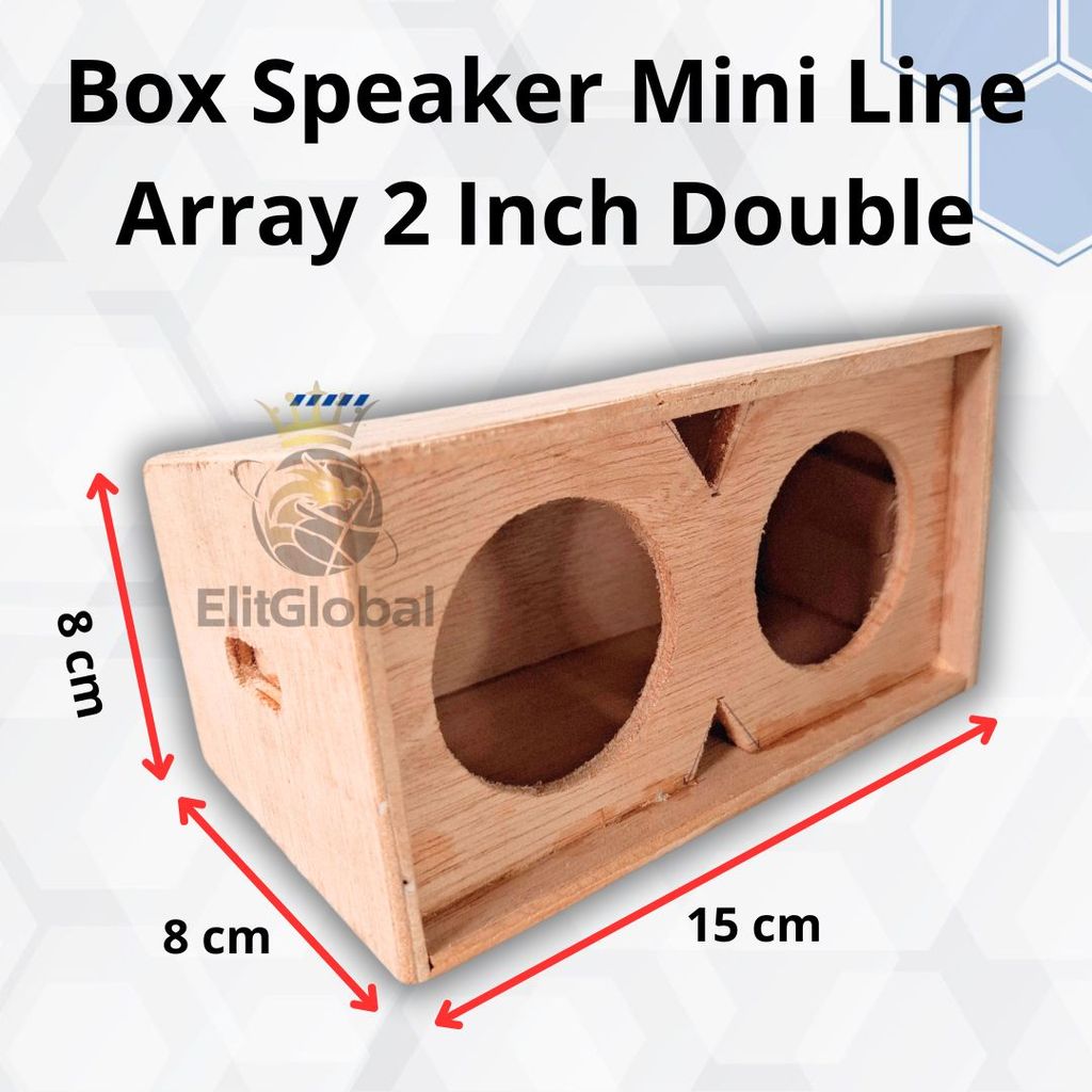 Box Speaker DIY 2 Inch Line Array Double untuk Audio Custom