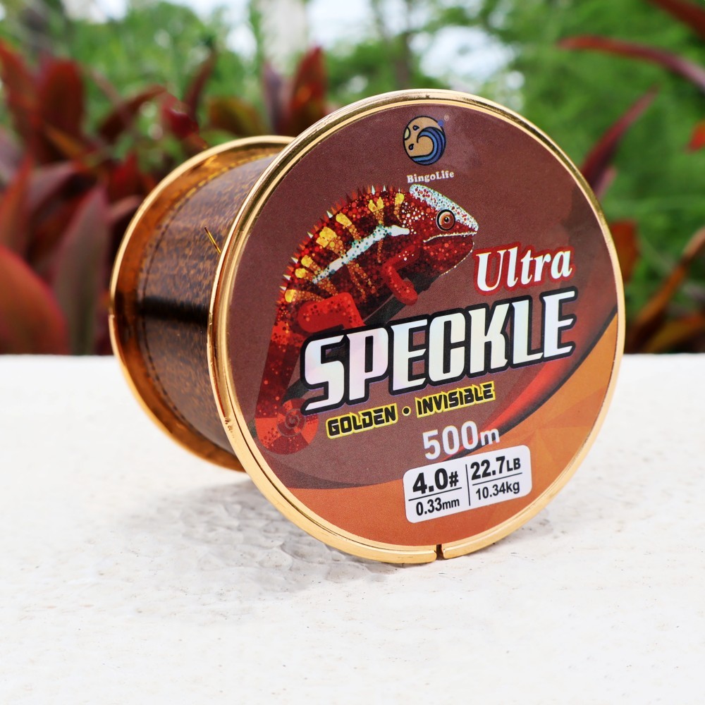 Bingolife Senar Pancing Golden Speckle Nilon 500m