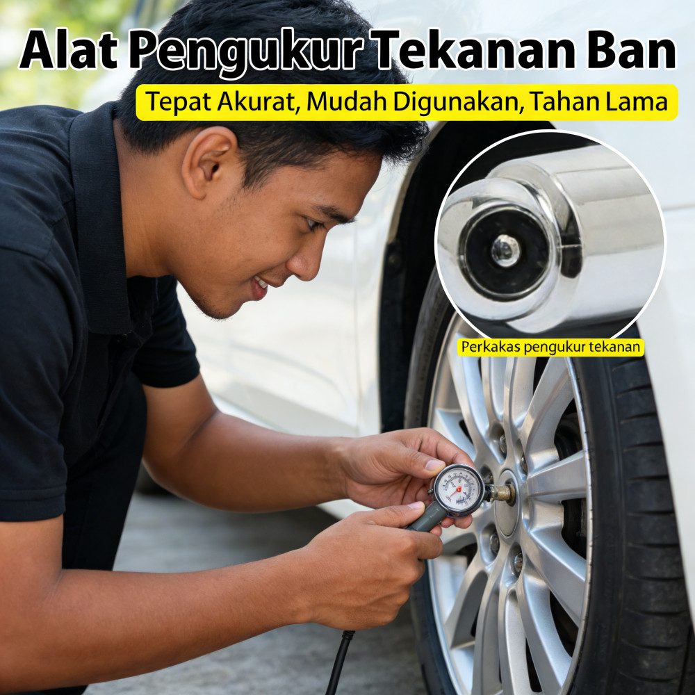Gauge Pressure Tire Alat Ban Mobil Motor Ban Angin