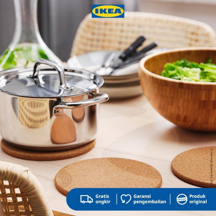 CHEFIO IKEA HEAT Alas Tatakan Panci Bahan Gabus 19cm Set Isi 3pcs