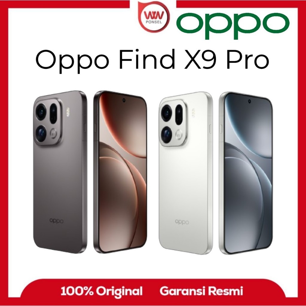 Hp Oppo Find X9 Pro Ram 16GB Internal 512GB Garansi Resmi