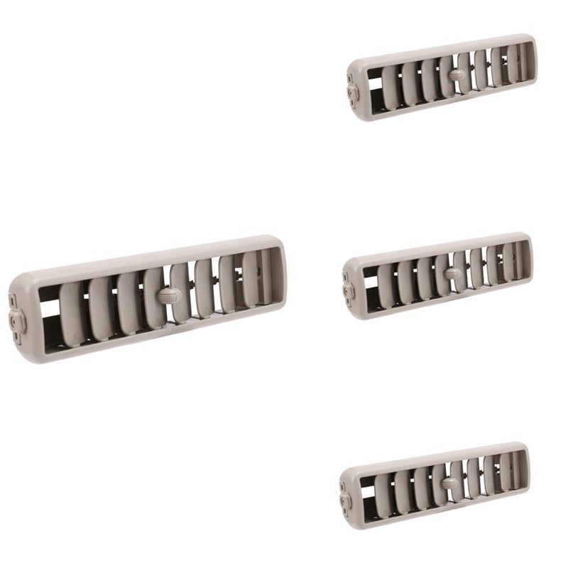 4X Penutup Kisi Panel A/C Ventilasi AC Samping Atap Mobil Warna Beige Untuk Mitsubishi Pajero V93 V9