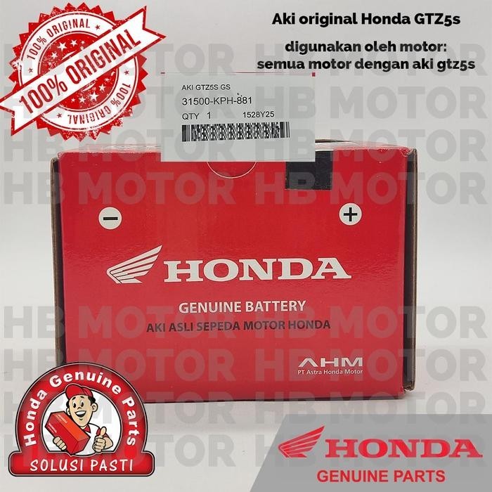 AKI GTZ5S AKI HONDA BEAT KARISMA SUPRA X 125 REVO FI/ABS AKI GS ORIGINAL