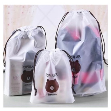 Travel Pouch Organizer Bag Tas Serut Tempat Penyimpanan Alat Make Up Mandi Waterproof Anti Air Mini 