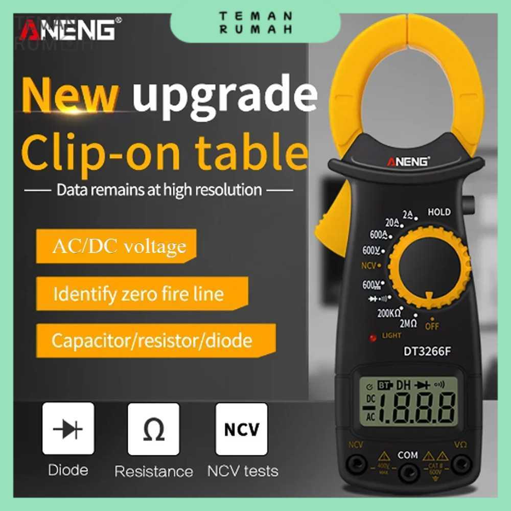 ANENG Digital Multimeter Tang Ampere Voltage NCV Tester Clamp - DT3266F