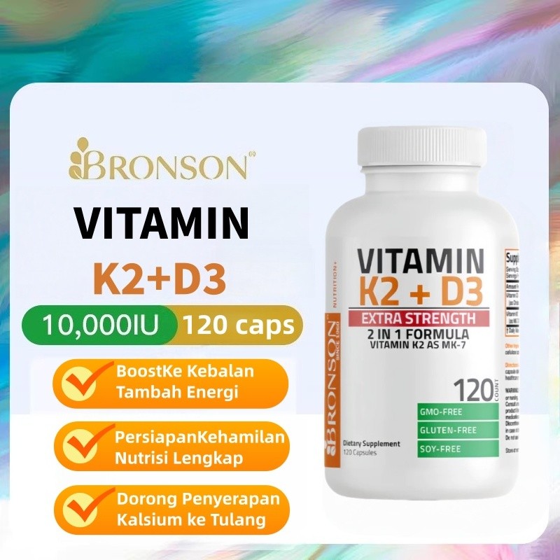 Bronson Vitamin K2+D3  10000 IU 120 CAPS