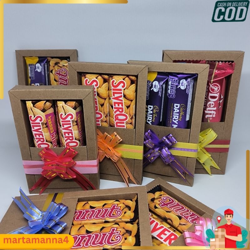 TERLARIS Hampers Coklat mini Silverqueen | Kado ulangTahun Coklat | Kado Valentine Coklat Silverquee