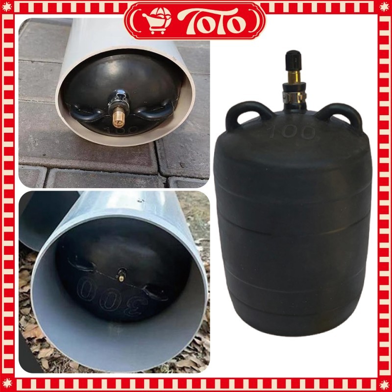 Inflatable Pipe Plug Karet Alat Uji Kebocoran Untuk Pipa PVC Dan Besi Balon Penahan Air Tahan Tekana
