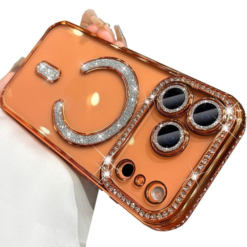 Ponsel Penutup Pelindung Kamera Lux Glitter Diamond Case For Iphone 17 Pro Max Soft Tpu Transparent