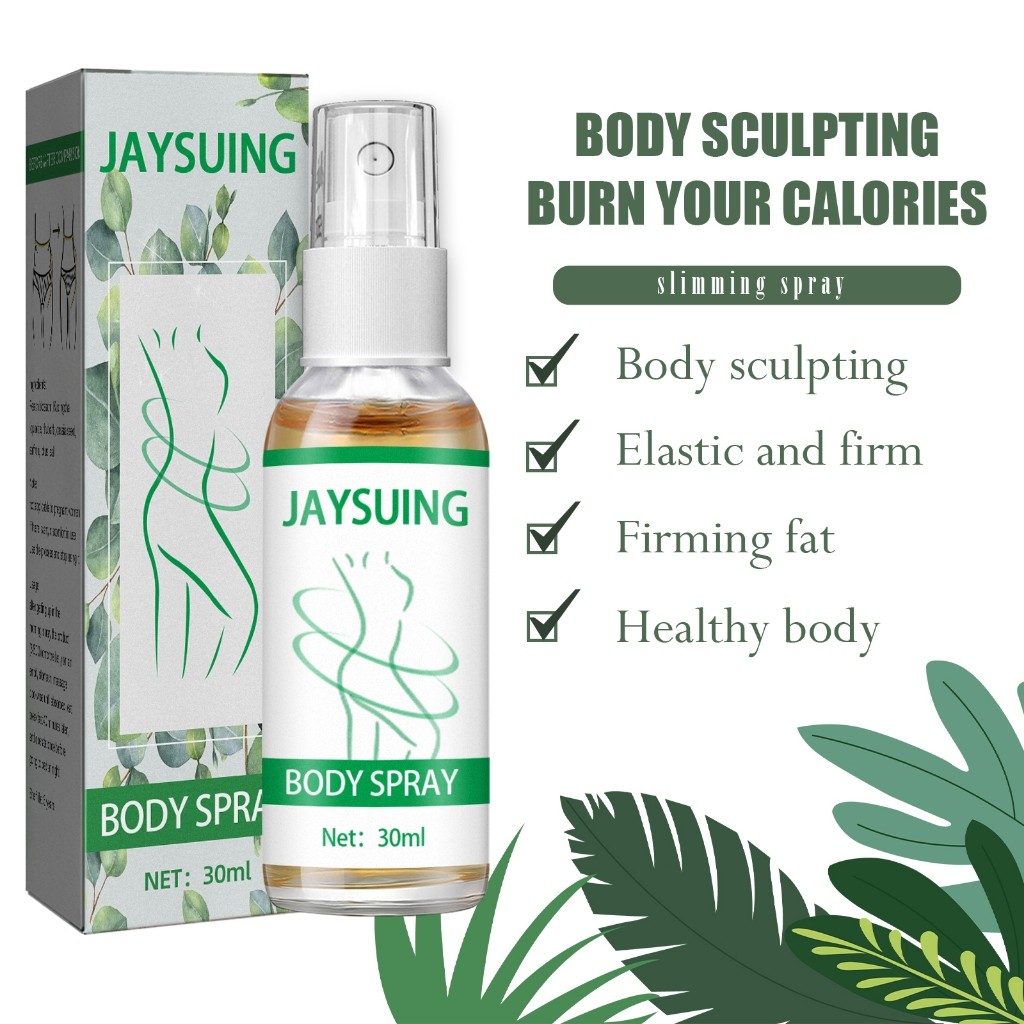 Jaysuing Semprotan Pelangsing 30ml Body Slimming Spray Firming Skin Herbal Essential Oil Body Spray 