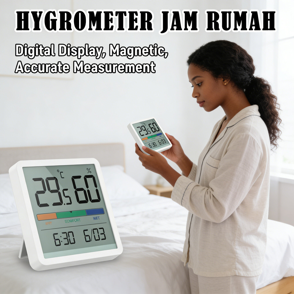 rumah tangga tangga suhu kelembapan Alat dapur Jam elektronik