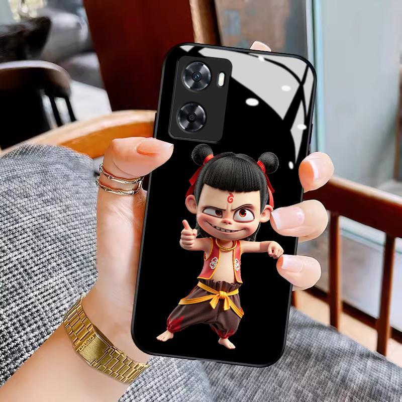 Hard Case Glass For OnePlus Nord N20 SE Silikon Back Anime Nezha Phonecase