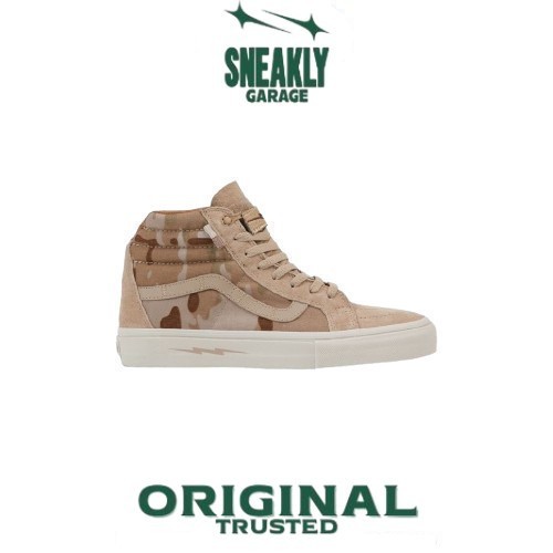 Sepatu Vans Sk8 Hi Notchback Defcon Multicam Jungle Brown  Sneakers Unisex