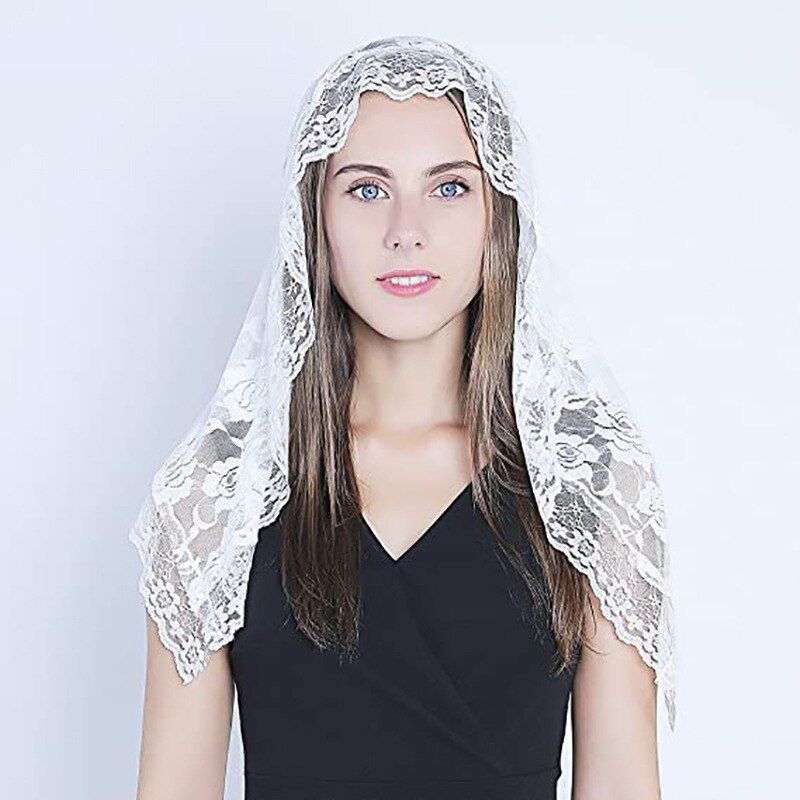 Kerudung Doa Mantilla Kerudung Mantila Misa Kerudung Mantila Katolik Kerudung Gereja
