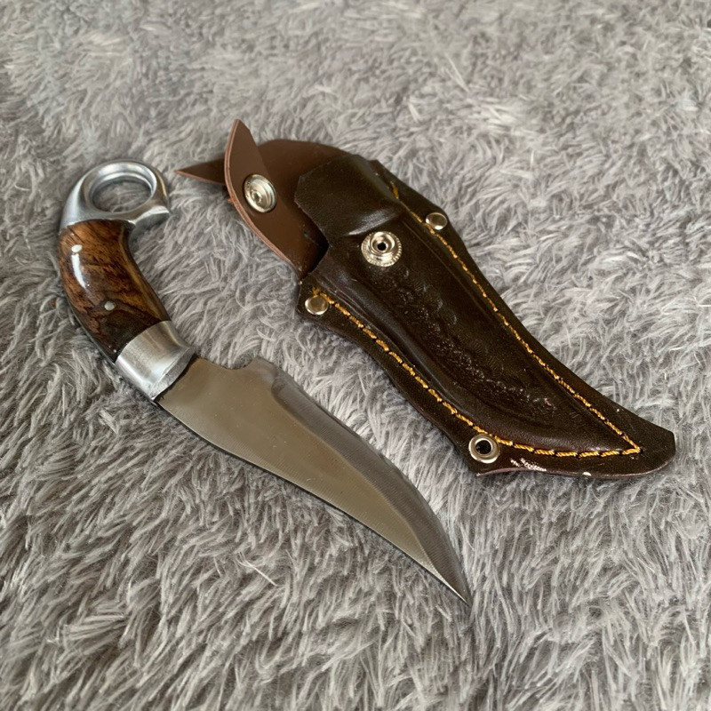 DS Pisau Seset Sisit Kulit Sapi Daging Premium