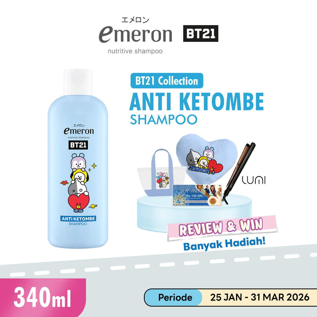 Emeron Shampoo BT21 Anti Ketombe 340 ml