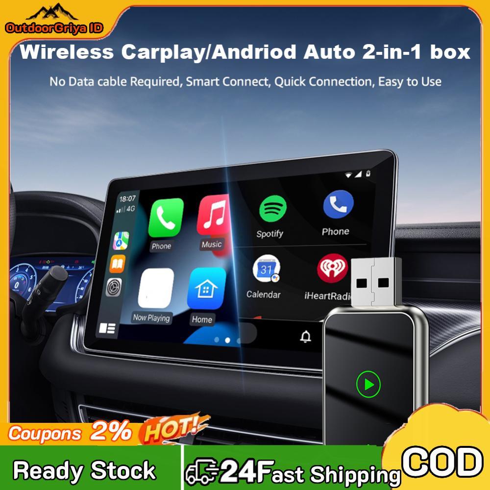 CarPlay nirkabel Android Auto Adapter Auto Connect Plug & Play untuk Kabel Pabrik