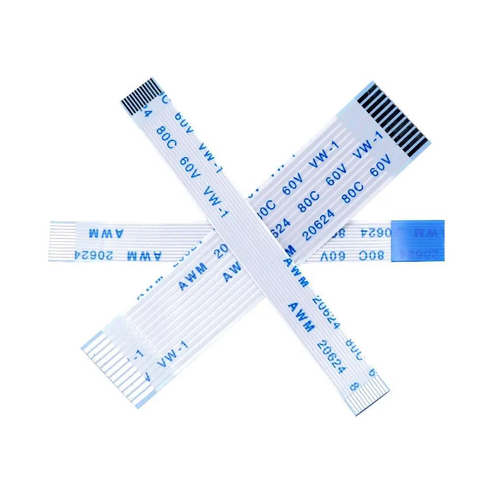 10pcs 0.5 1.0mm 4p 6 8 10 12 14 16 18 20 24 26 30 32 34 40pin Flat Flexible Cable Ffc Fpc Lcd Cable 