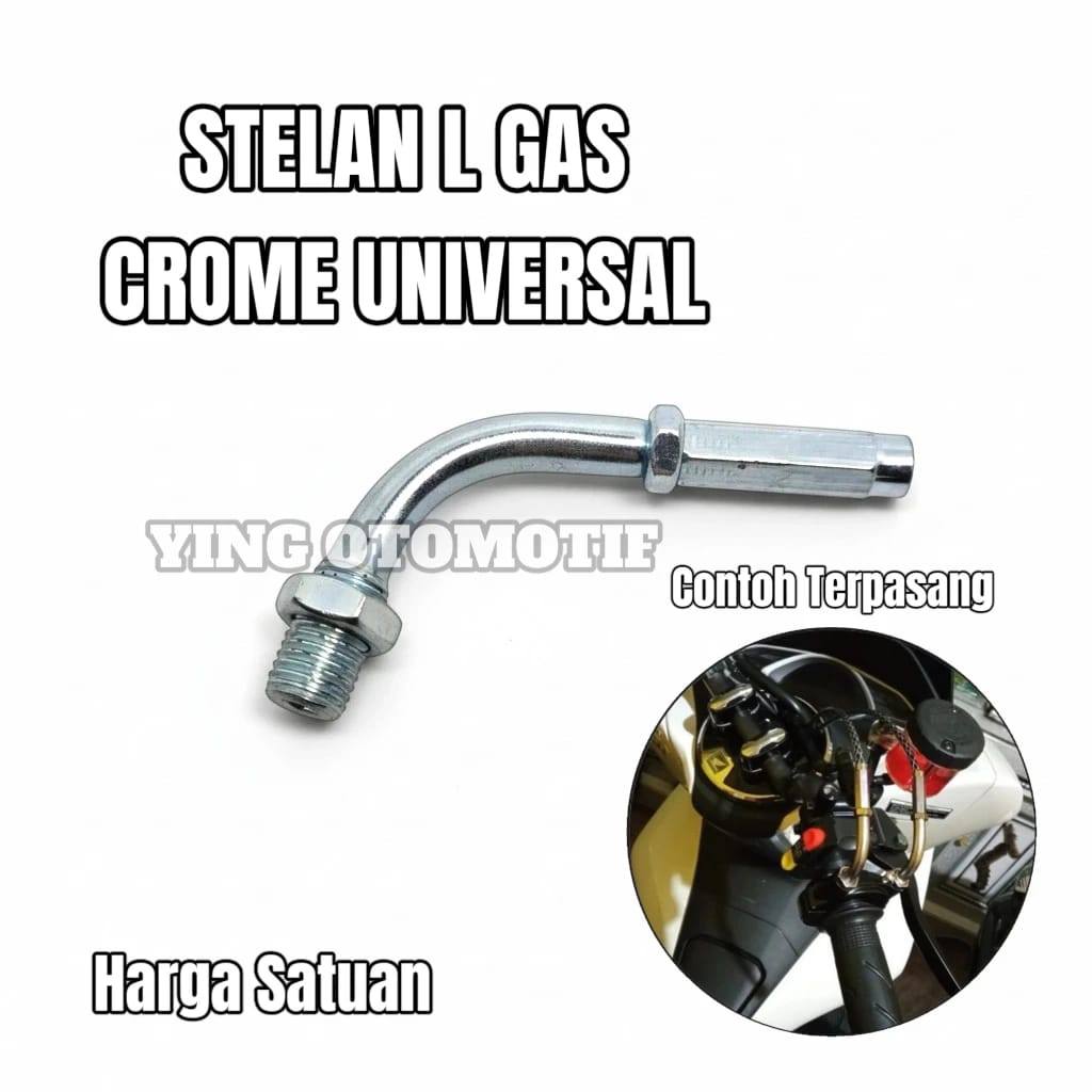 Stelan Setelan L gas aktif spontan Anti karat Chrome universal