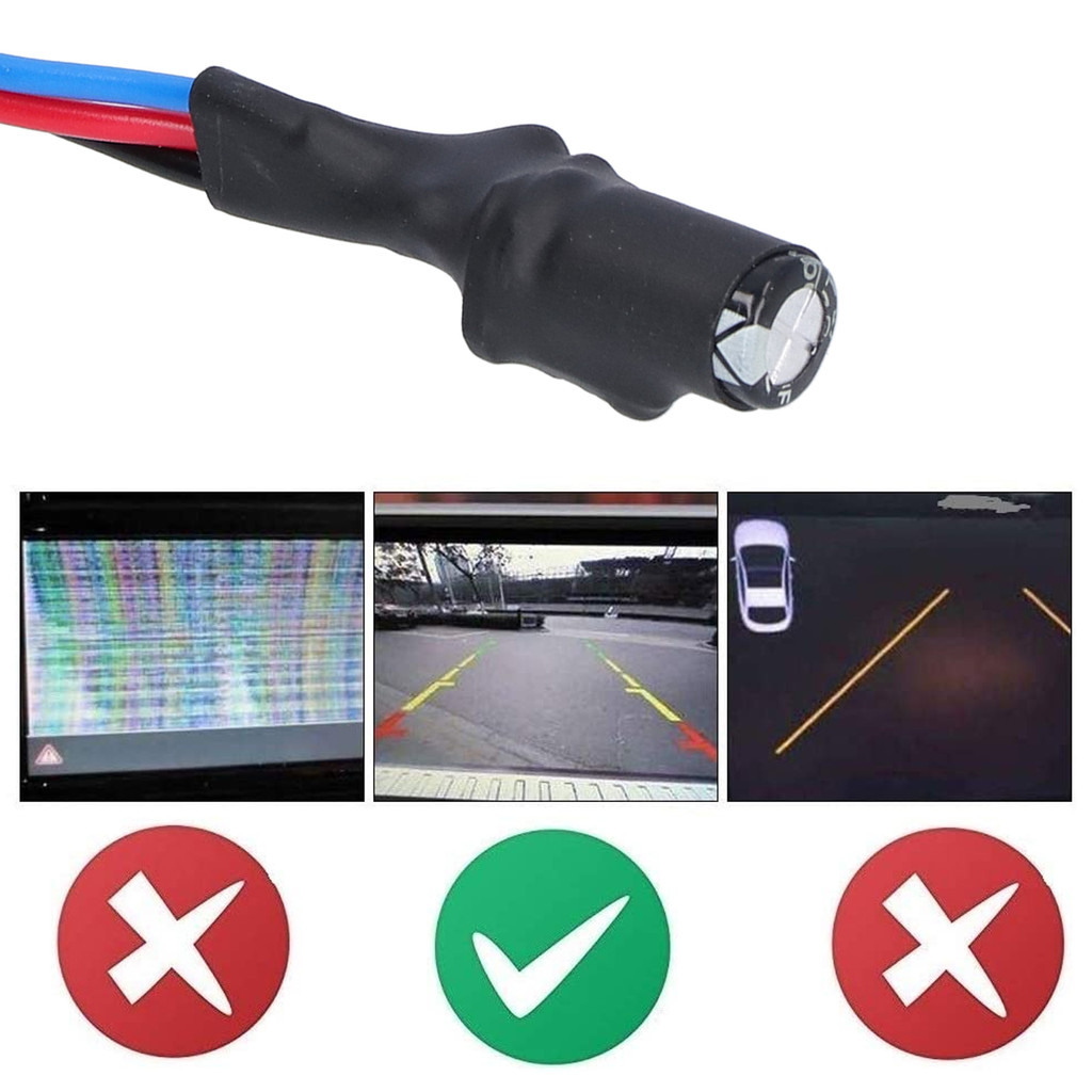 Reverse Camera  Filter 12V Relay Capacitor Rectifier Cable for Germany/American Car Series Camera  F