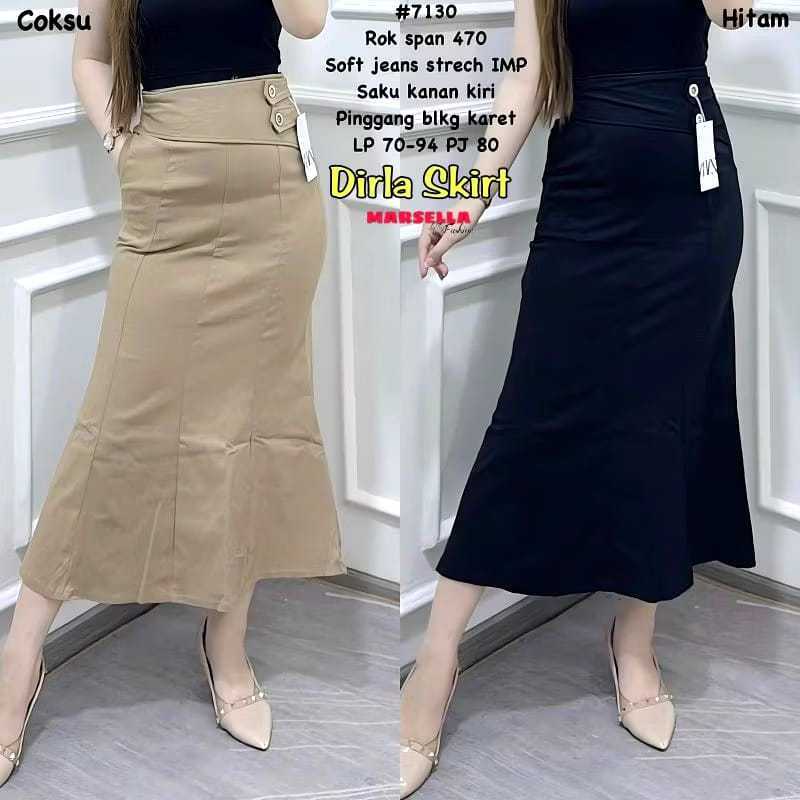 TERLARIS Rok Mermaid Fit & Flare // Rok Wanita Model Duyung ll-23