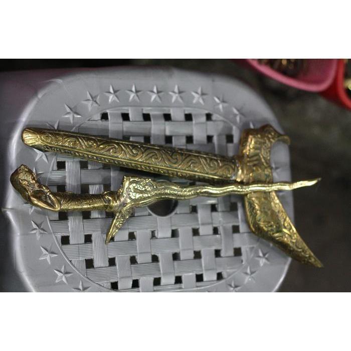 Keris nagasasra bhn full kuningan sari mhr murah 300rb KODE 831MR7686