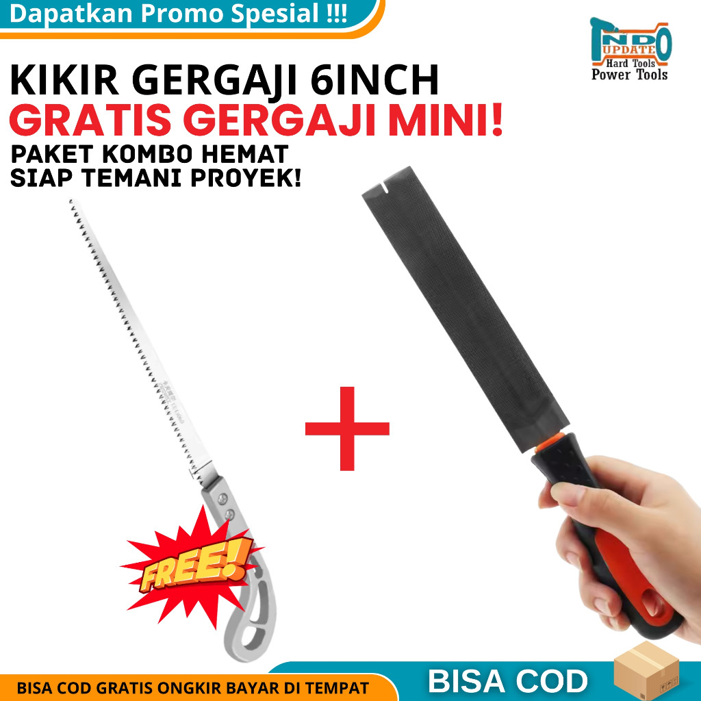 Belitanparibet - Kikir Gergaji Kayu Original Baja Kikir Baja Pekerjaan Kayu 6 Inch Gergaji Tangan Se