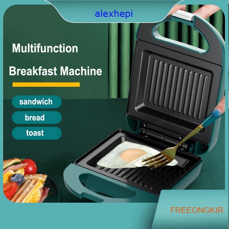 Breakfast Sandwich Maker Pemanggang Roti Toaster Panggangan Roti Bakar listrik Alat Panggang