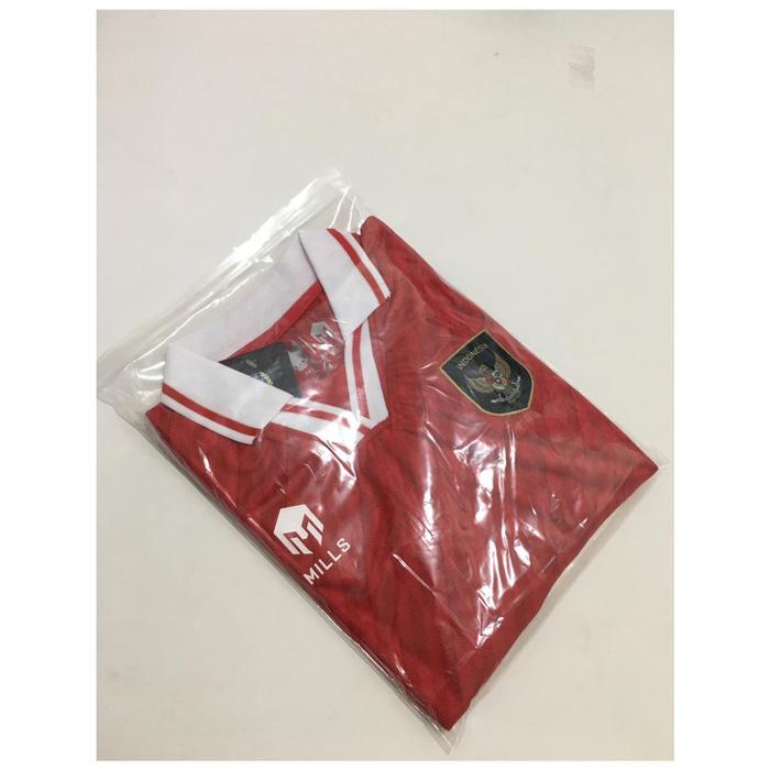 Kaos Bola Kids Timnas Indonesia Jersey Kids Timnas Indonesia Anak - Merah(Home), L