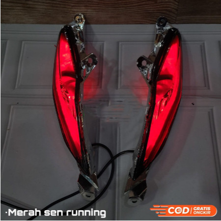 FULLSET LENGKAP REFLEKTOR SEIN MIKA SMOKE + LAMPU ALIS RUNNING BEAT FI 2012 2013 2014 2015 AUTO GANT
