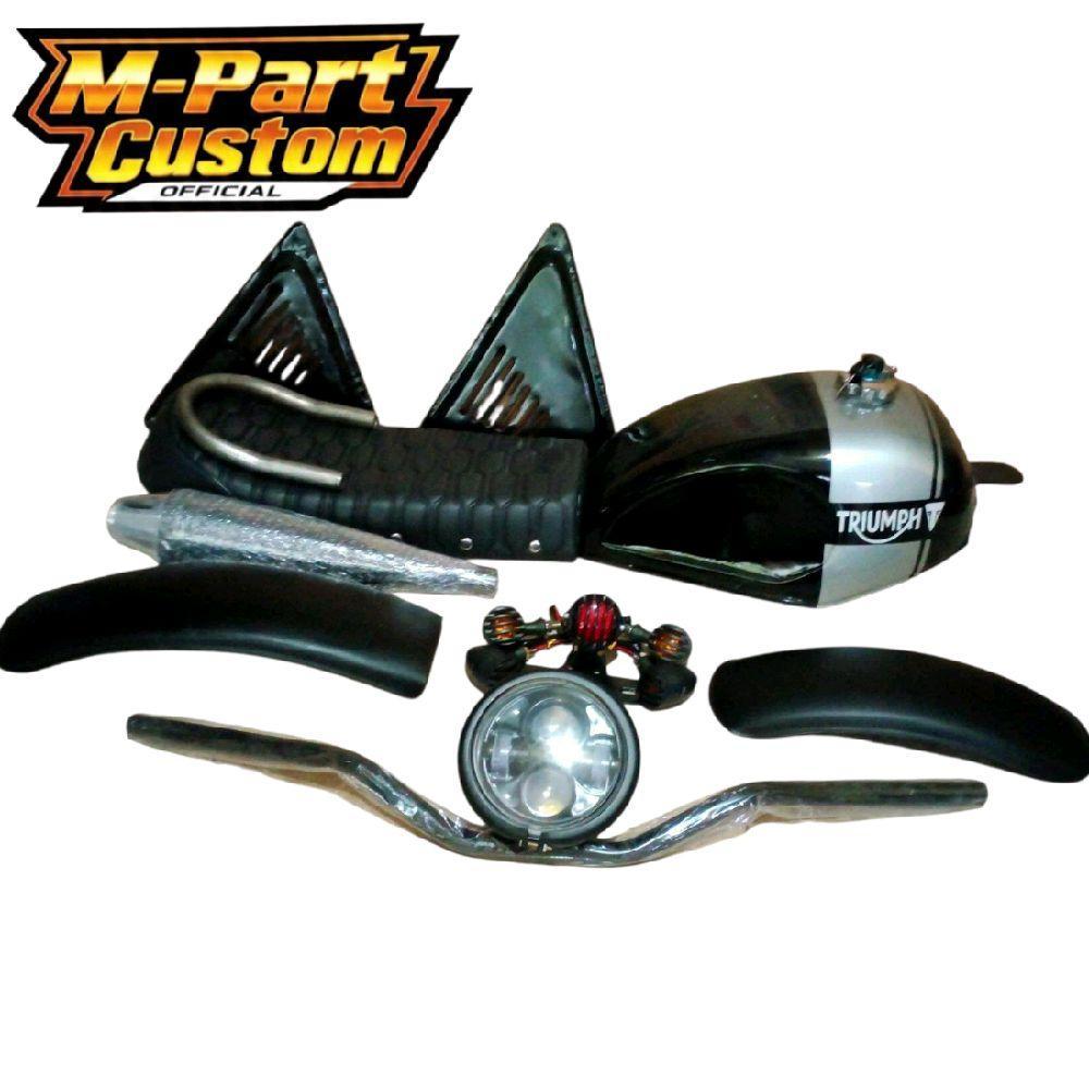 Motor [GM] PAKET Japstyle Scrambler traker pnp vixion old dan new MOTOR CUSTOM Tangki motor murah