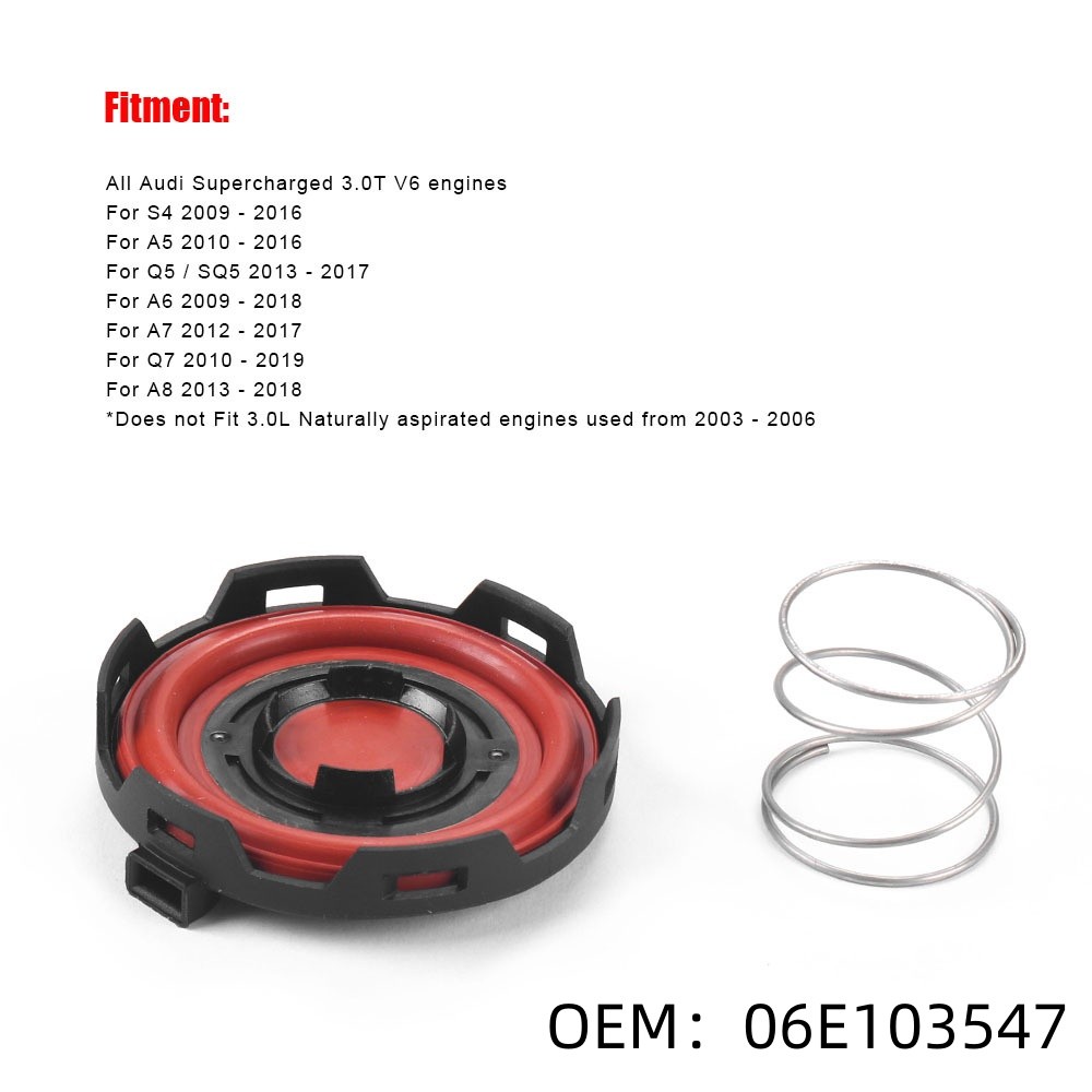 3.0T PCV valve Oil Separator rebuild kit AU 3.0 B8 B8.5 S4 A6 Q5 06E103547