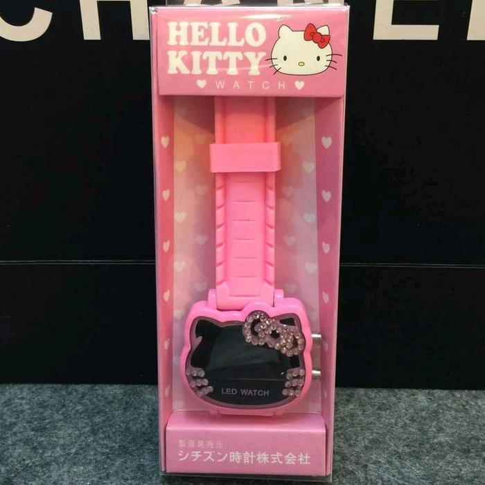 Jam Tangan Anak Perempuan Karakter Led Jam Tangan Anak Remaja - Pink Tua
