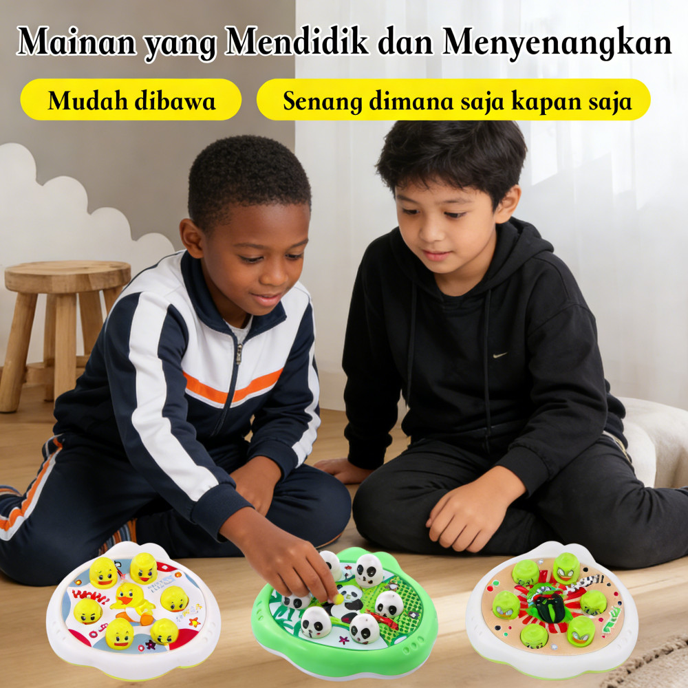 Palu Intellect Mole Kids Mole Pukul Edukatif Interaktif Whack-A Whack-A-Mole Seru Anak