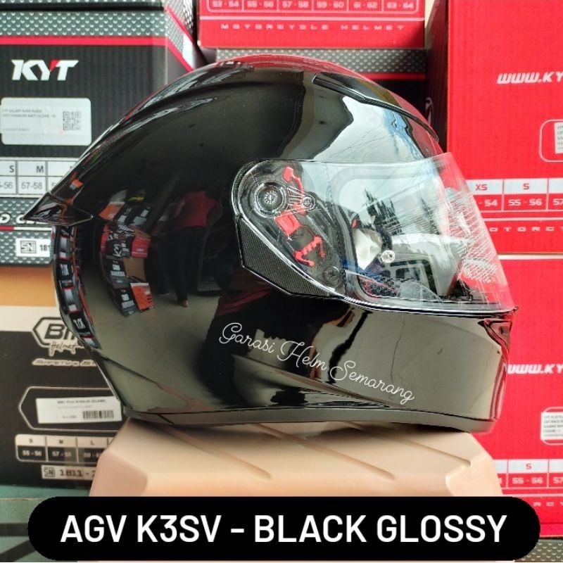 AGV K3SV BLACK GLOSSY