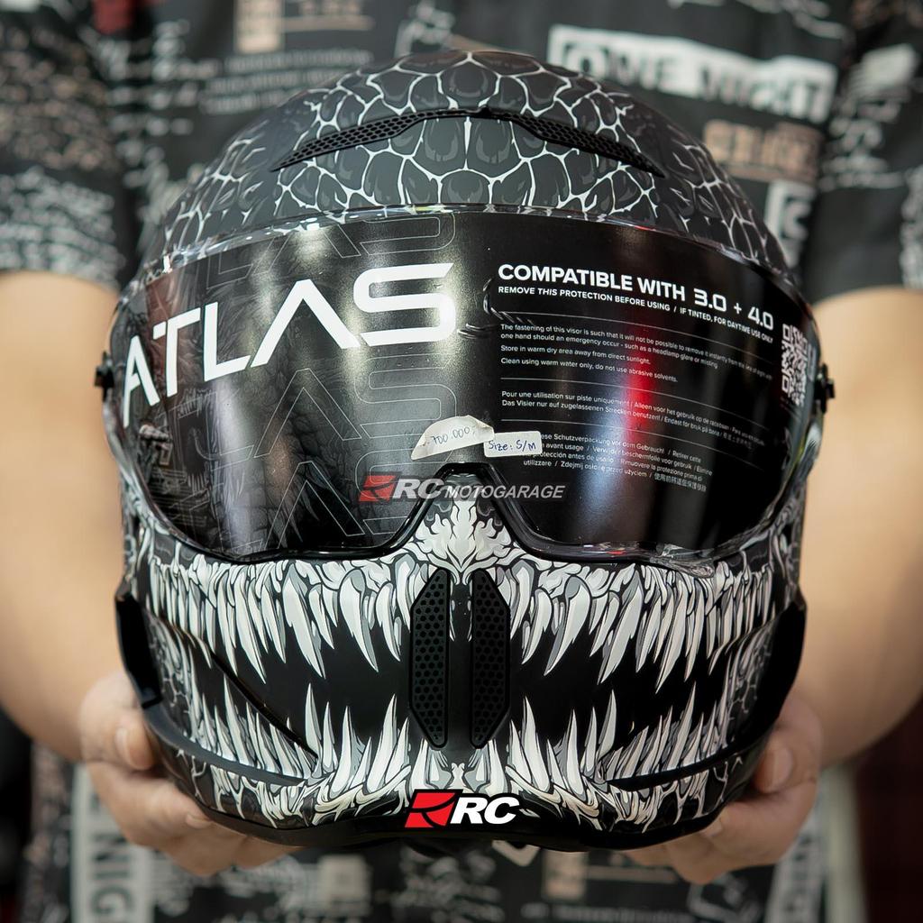 Helm Motor Full Face - Ruroc Atlas 4.0 Jormungandr