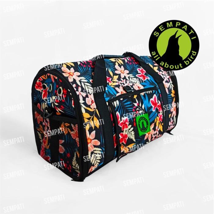 TAS HEWAN PET CARGO SELEMPANG JINJING BAWA HEWAN BURUNG KUCING TASHWN - BUNGA