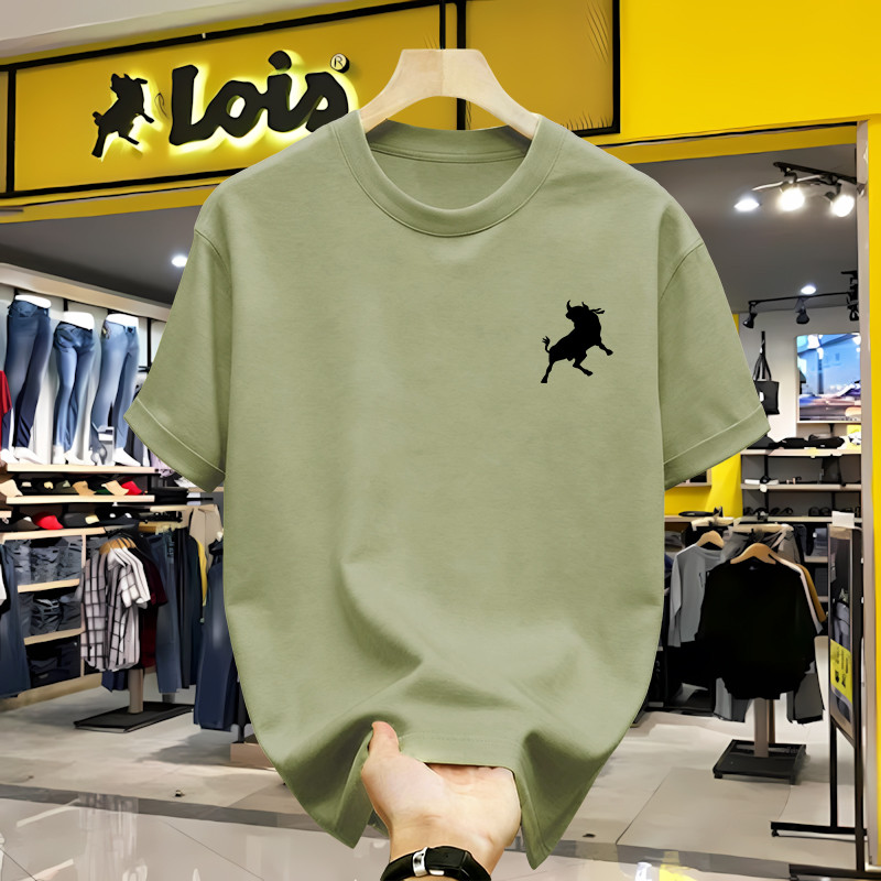 Kaos LOIS Unisex Pria Wanita Oversize Graphic Print Cotton Combed 24S Lengan Pendek, Streetwear Casu