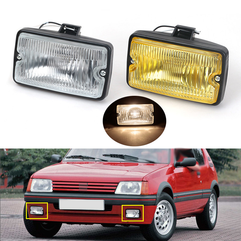 Lampu Kabut Bumper Depan Mobil Lampu Siang Hari Untuk Peugeot 205 GTI CTI 106 306 Mi16 H3 Spotlamp S