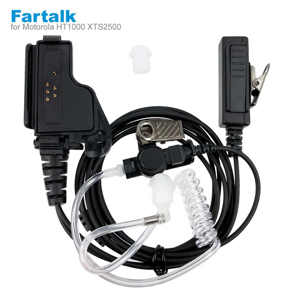 Headset Acoustic Tube Earpiece Mic for Motorola MTX XTS HT1000 XTS5000 XTS2500 MTS2000 MT2000 GP900 