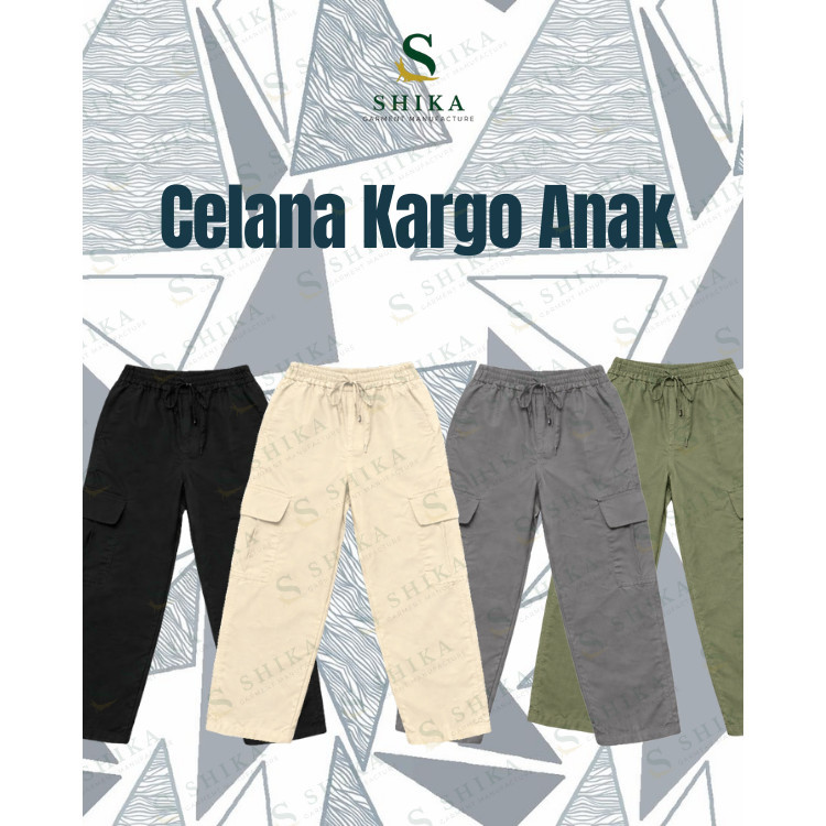 TERLARIS Celana Panjang Cargo Anak Perempuan Korea Style Celana Cargo Anak Cewek Cargo Kids