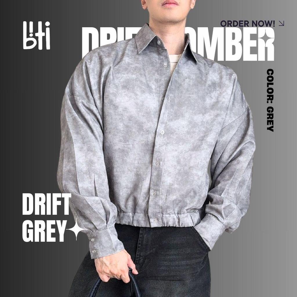 BITI Drift Bomber Shirt | Kemeja Outer Bomber Lengan Panjang Pria Motif Abstrak