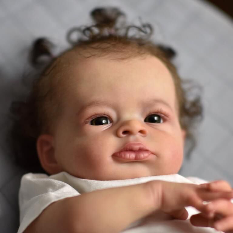NPK 19in lifelike Reborn Baby Lanny Doll  real baby doll Art Made 3D Skin Lifelike Baby Collectible 