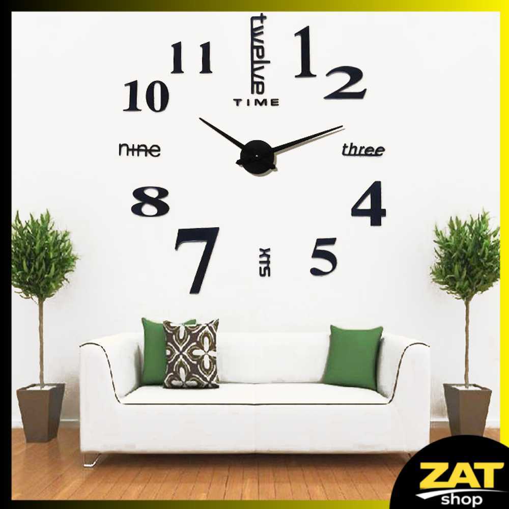 Jam Dinding Besar DIY Giant Wall Clock Quartz 120 cm - MR-101